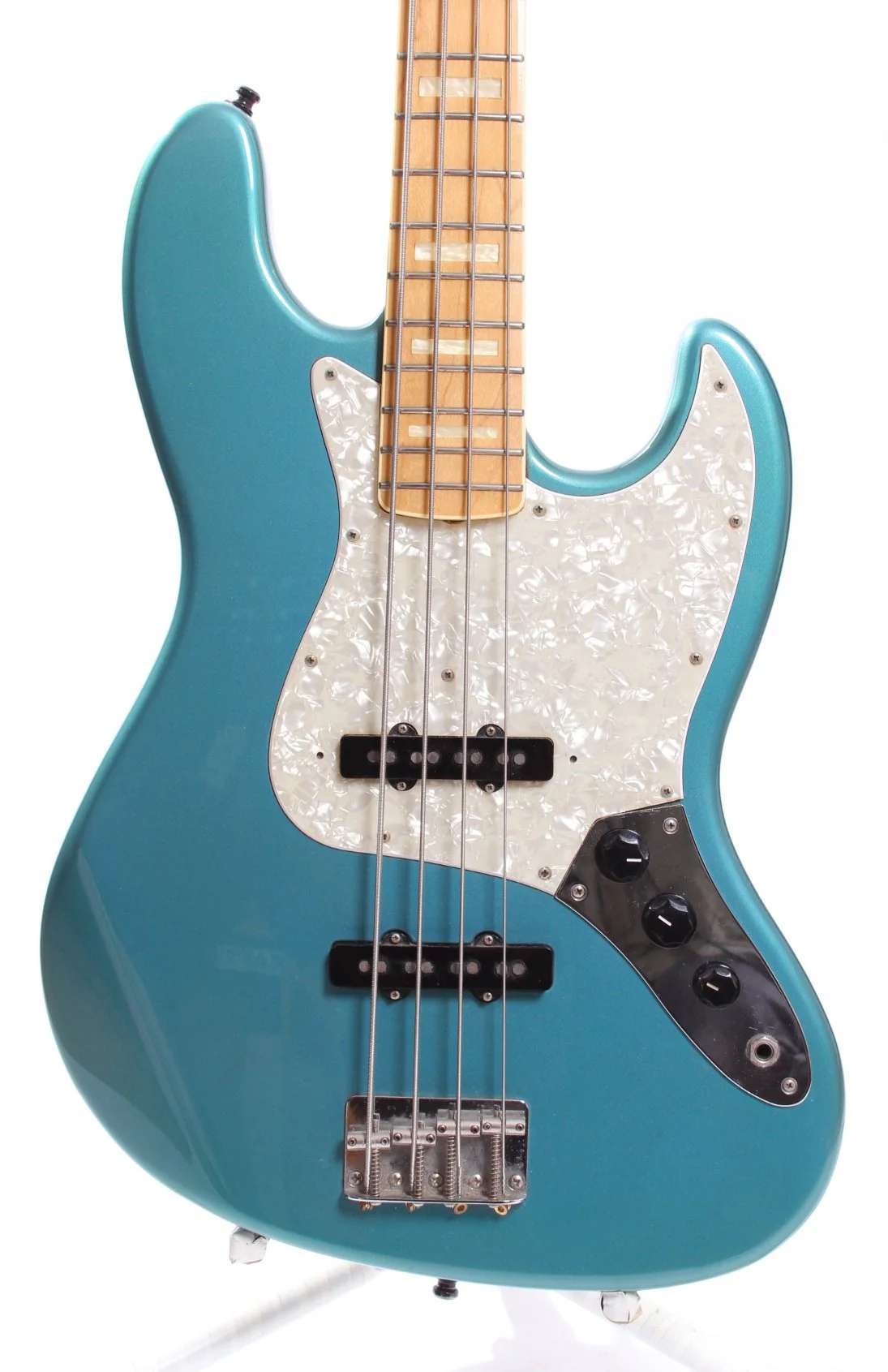 1999 Fender Jazz Bass 75 Reissue ocean turquoise metallic - Image 2