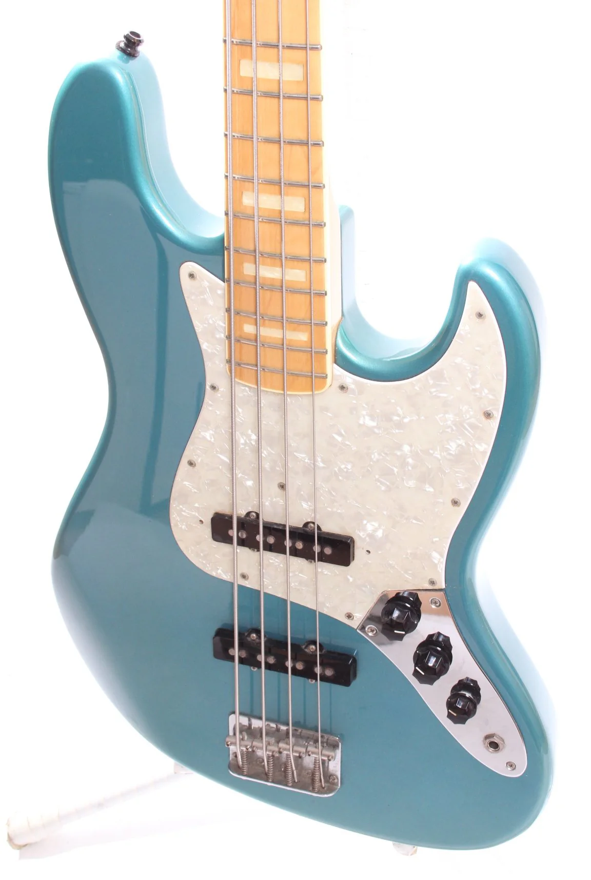 1999 Fender Jazz Bass 75 Reissue ocean turquoise metallic - Image 3