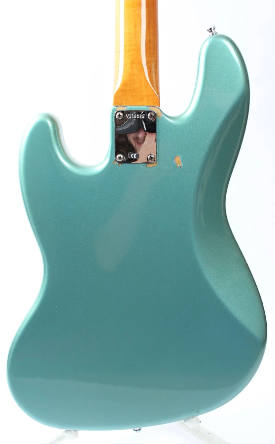 1999 Fender Jazz Bass American Vintage '62 Reissue fretless ocean turquoise metallic - Image 7
