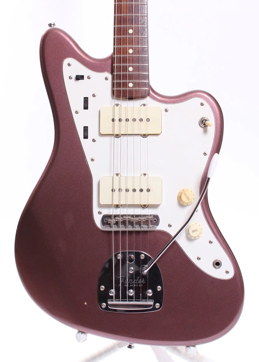 1999 Fender Jazzmaster '66 Reissue burgundy mist metallic - Image 2