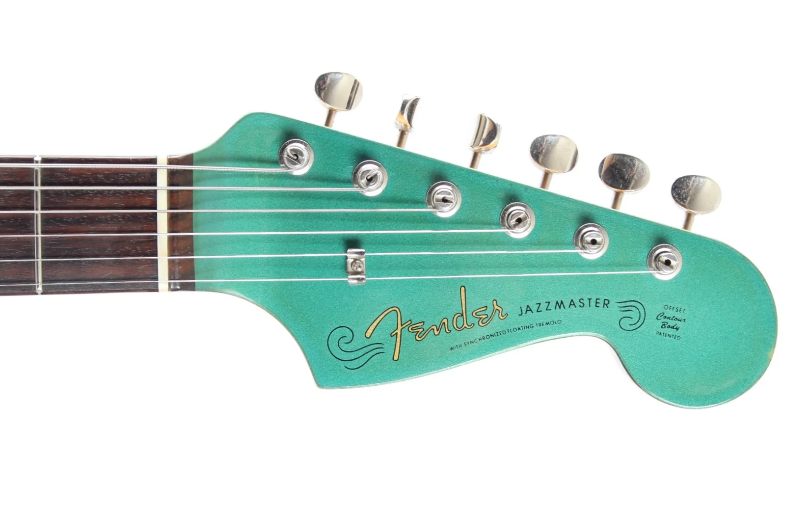 1999 Fender Jazzmaster 66 Reissue ocean turquoise metallic - Image 5