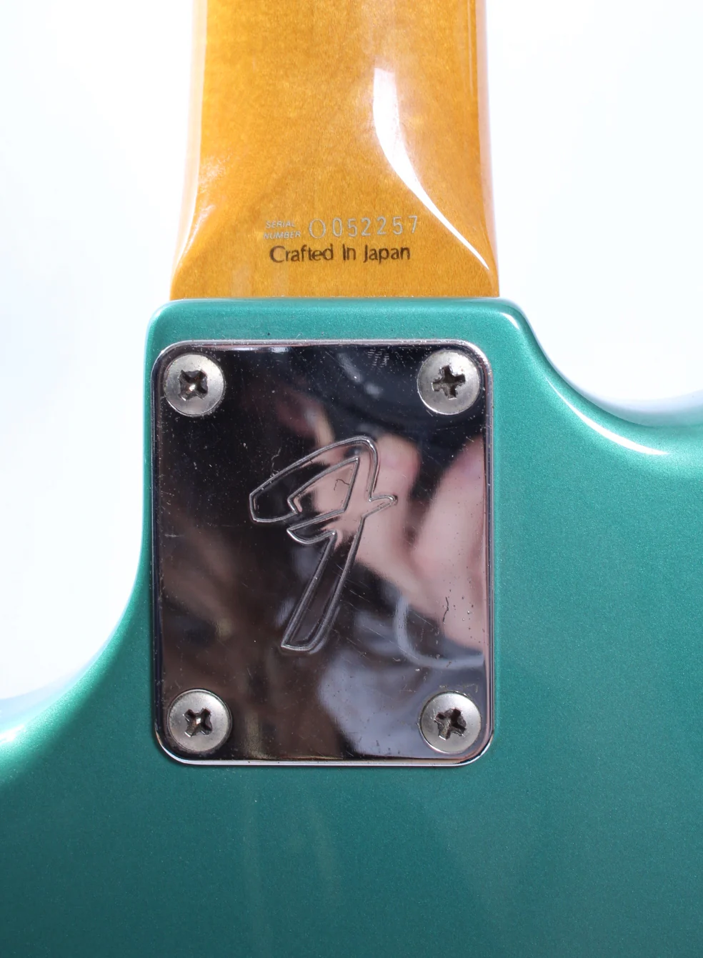 1999 Fender Mustang Bass, competition ocean turquoise metallic - Image 11