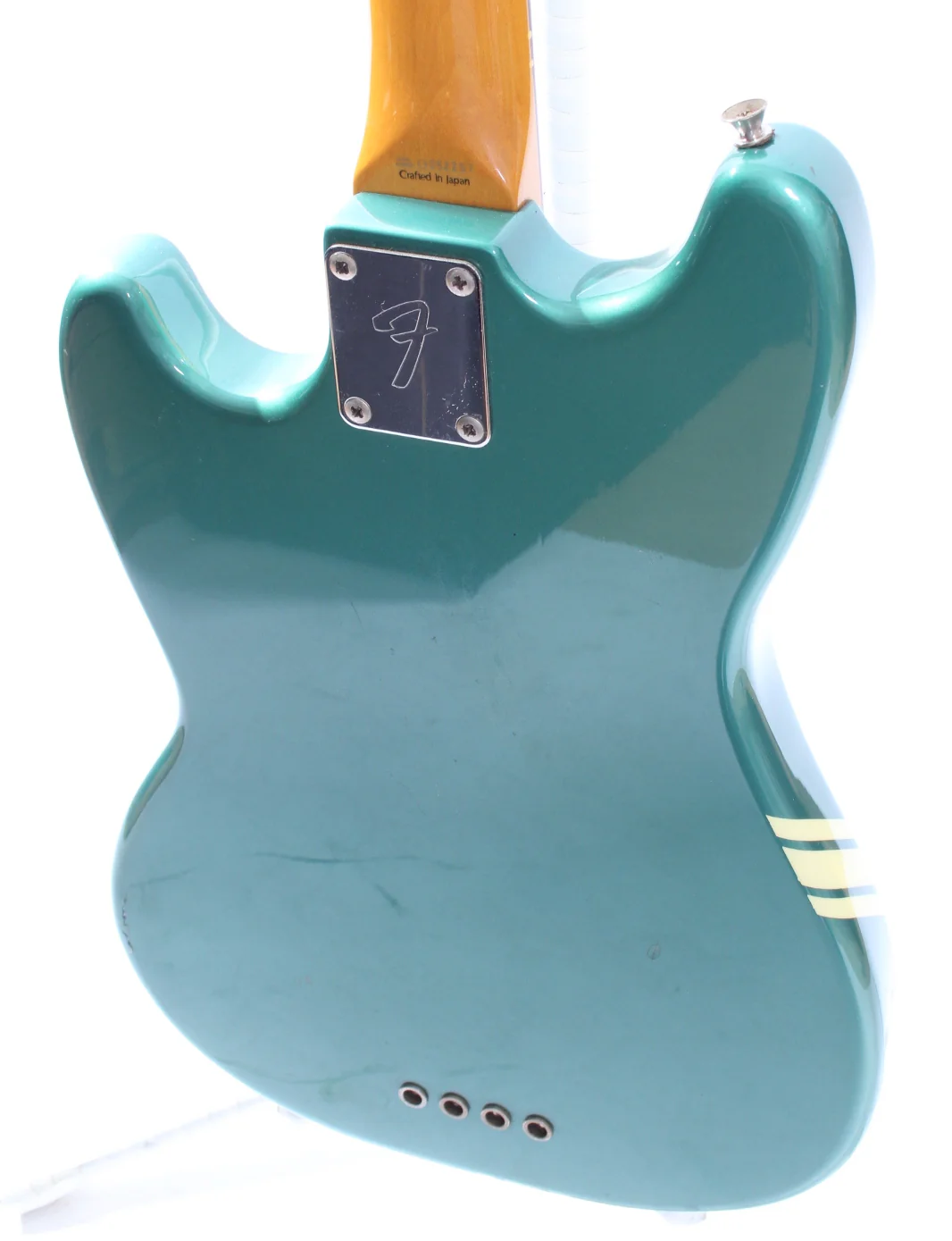 1999 Fender Mustang Bass, competition ocean turquoise metallic - Image 8
