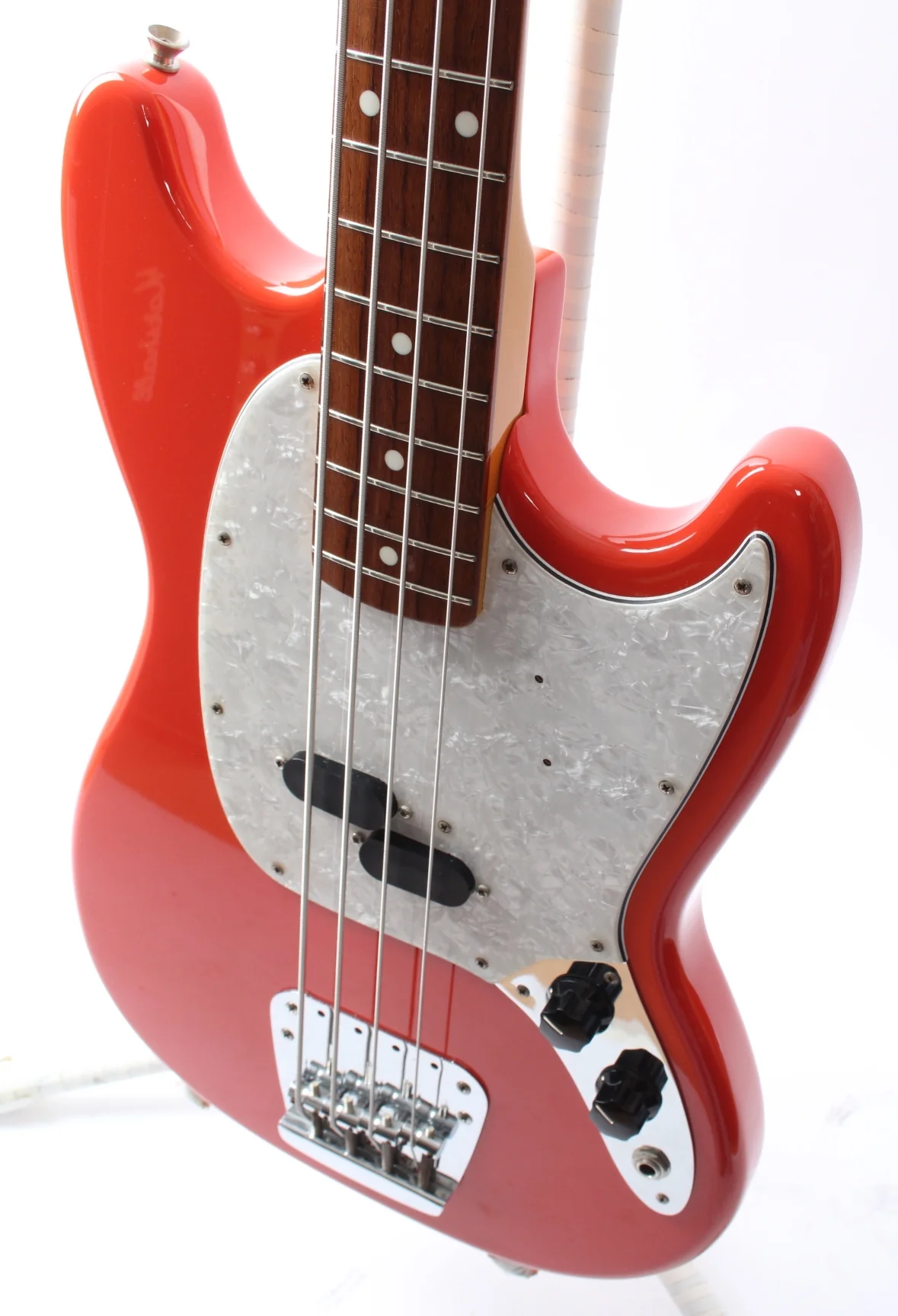 1999 Fender Mustang Bass fiesta red - Image 3