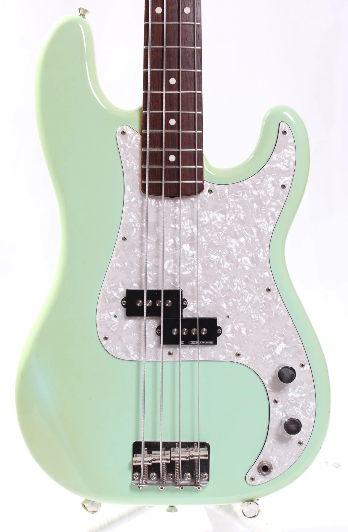 1999 Fender Precision Bass 62 Reissue matching headstock sonic blue - Image 2