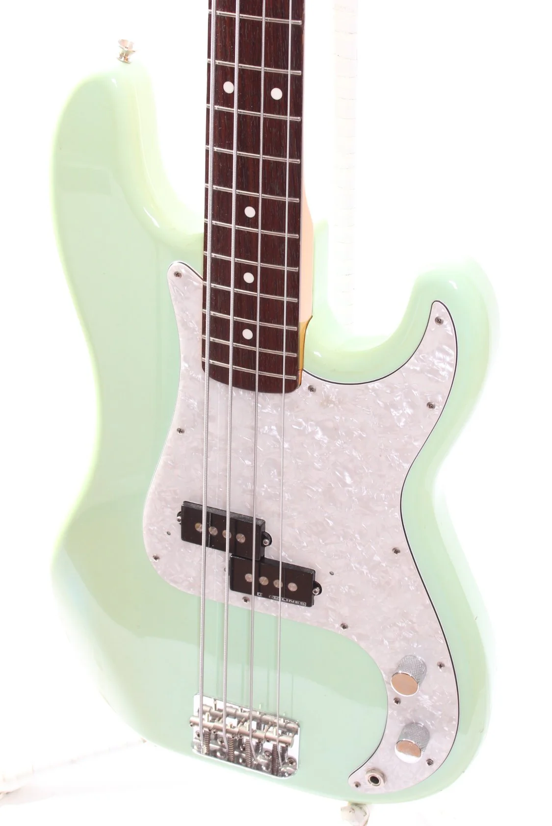 1999 Fender Precision Bass 62 Reissue matching headstock sonic blue - Image 3