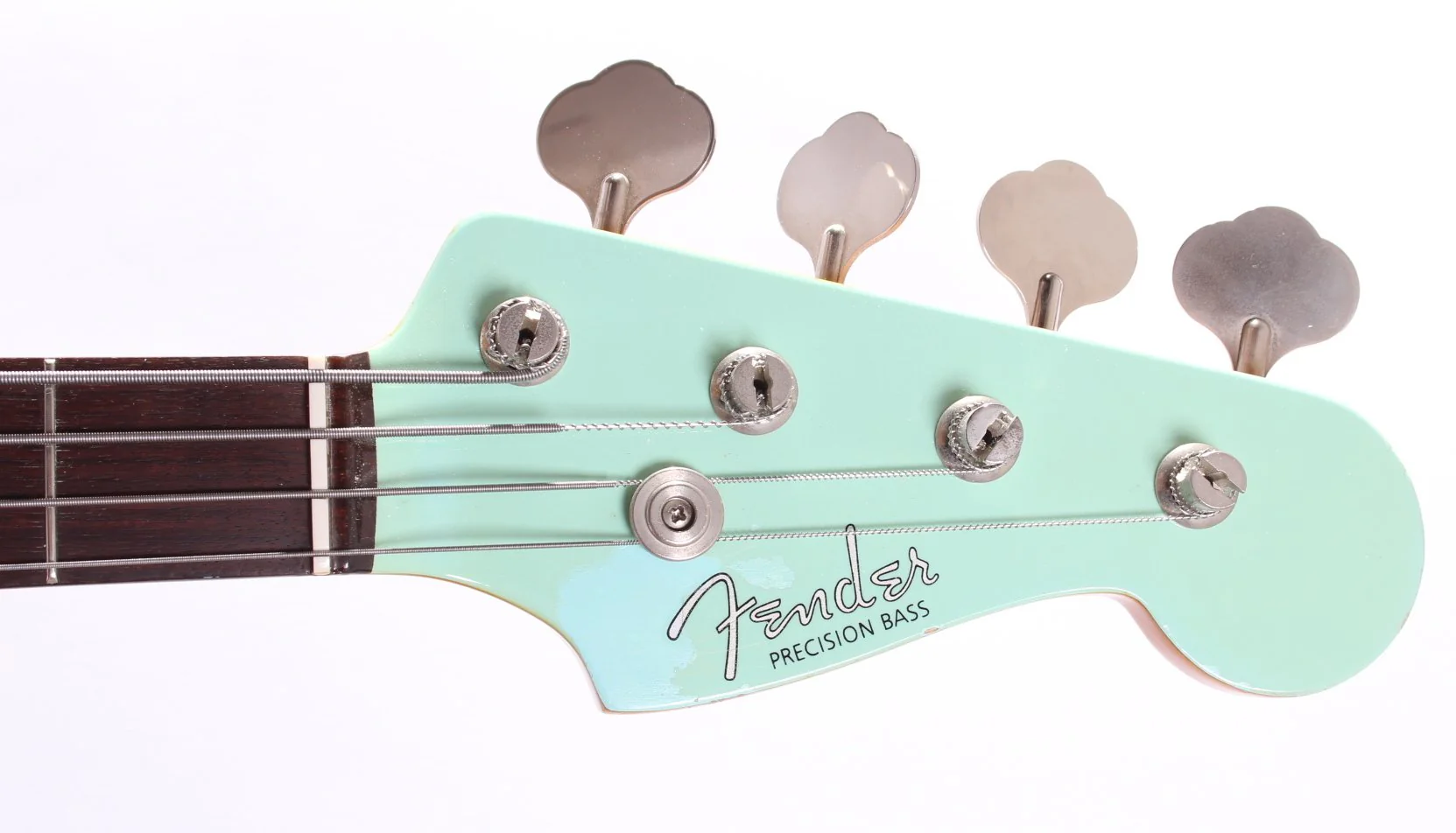 1999 Fender Precision Bass 62 Reissue matching headstock sonic blue - Image 5