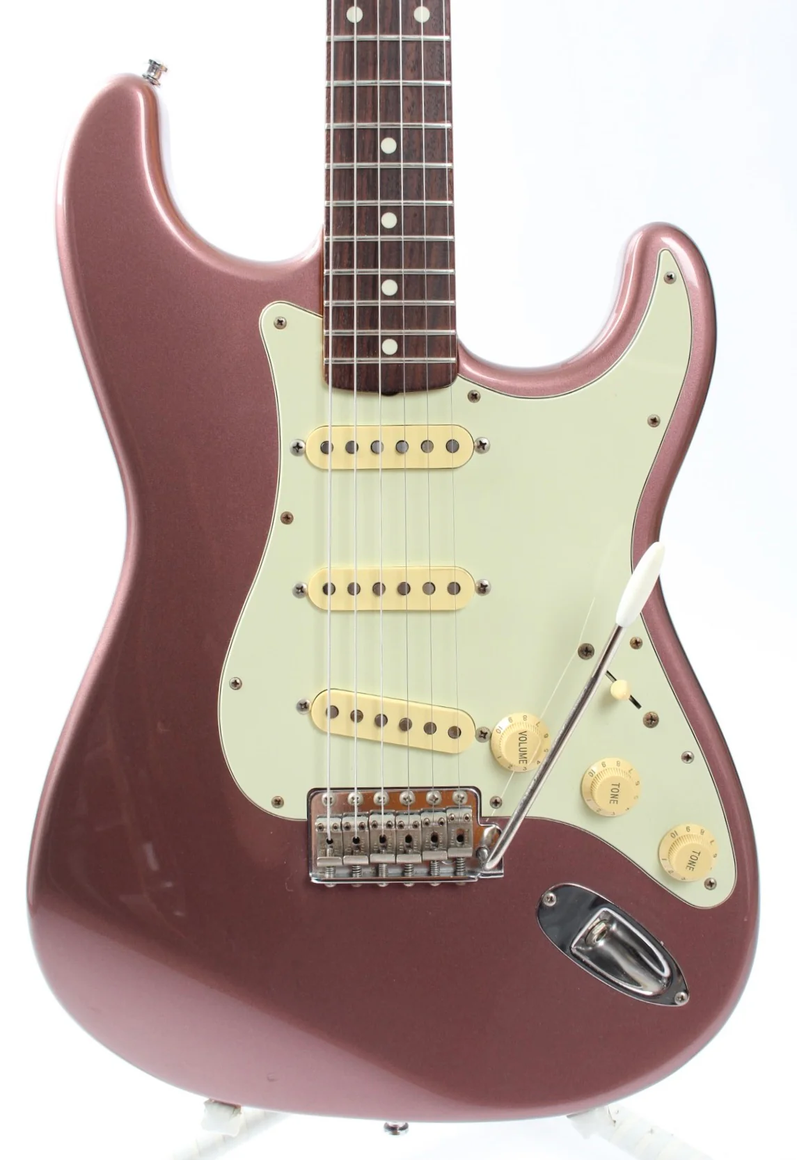 1999 Fender Stratocaster 62 Reissue burgundy mist metallic - Image 2