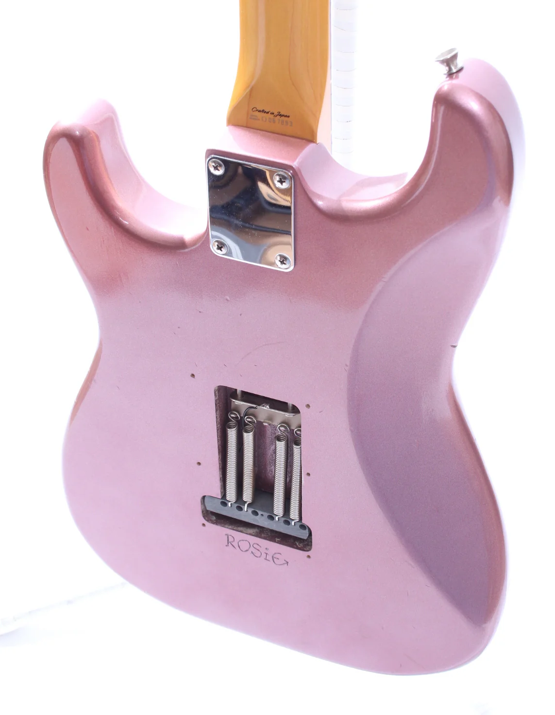 1999 Fender Stratocaster 62 Reissue nitro burgundy mist metallic - Image 8