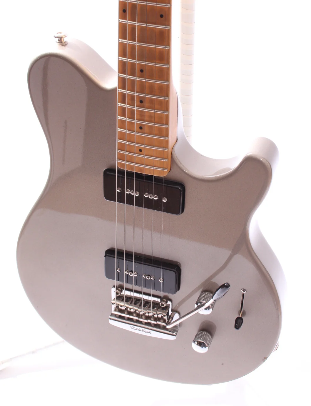 1999 Ernie Ball Music Man Axis Sport Maple Trem MM-90 platinum silver - Image 3