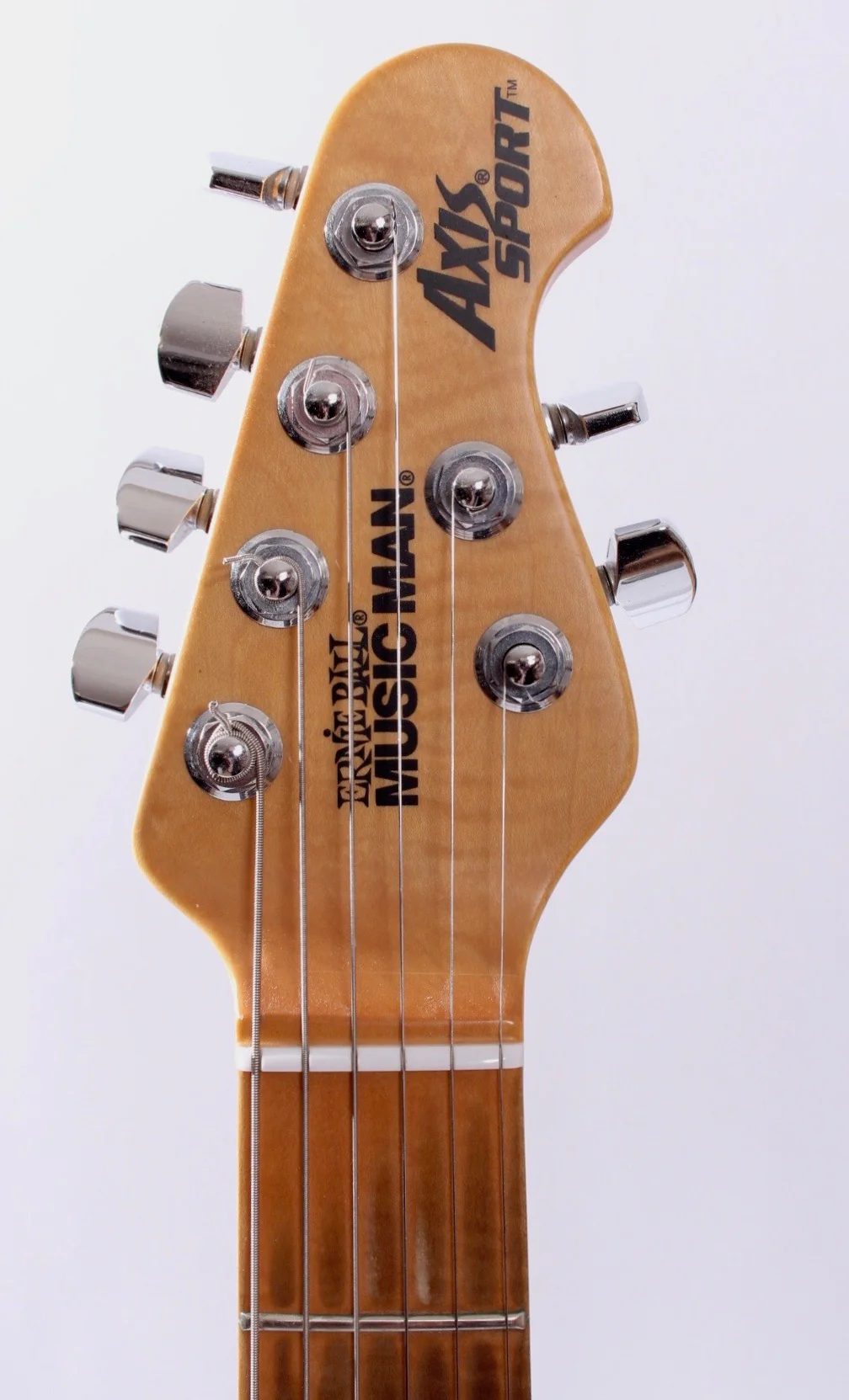 1999 Ernie Ball Music Man Axis Sport Maple Trem MM-90 platinum silver - Image 5
