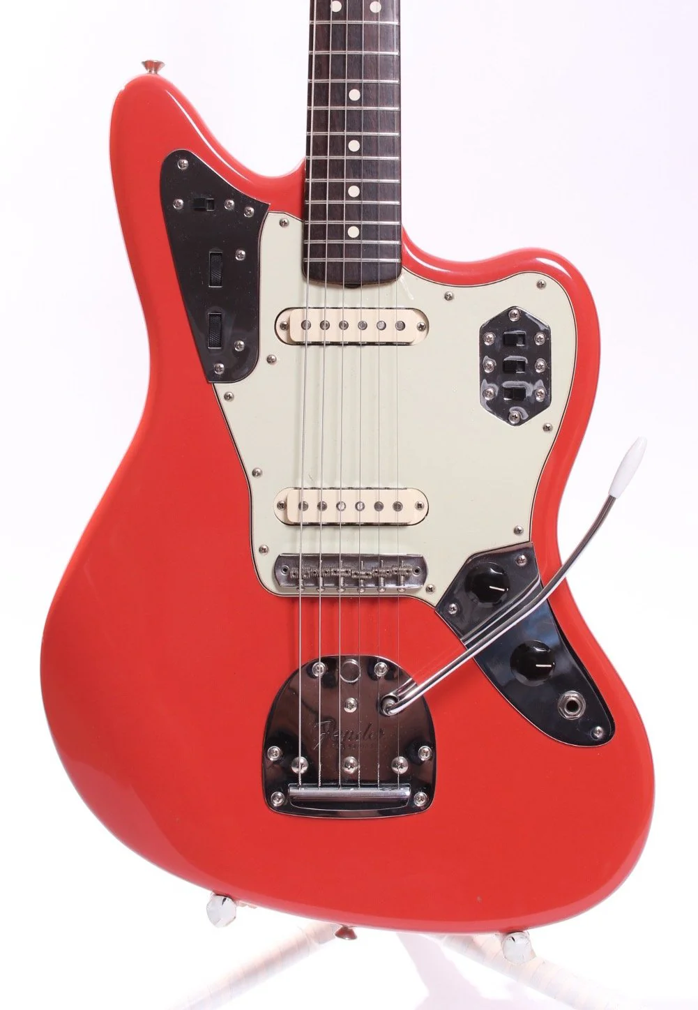 2000 Fender American Vintage 62 Reissue Jaguar fiesta red - Image 2