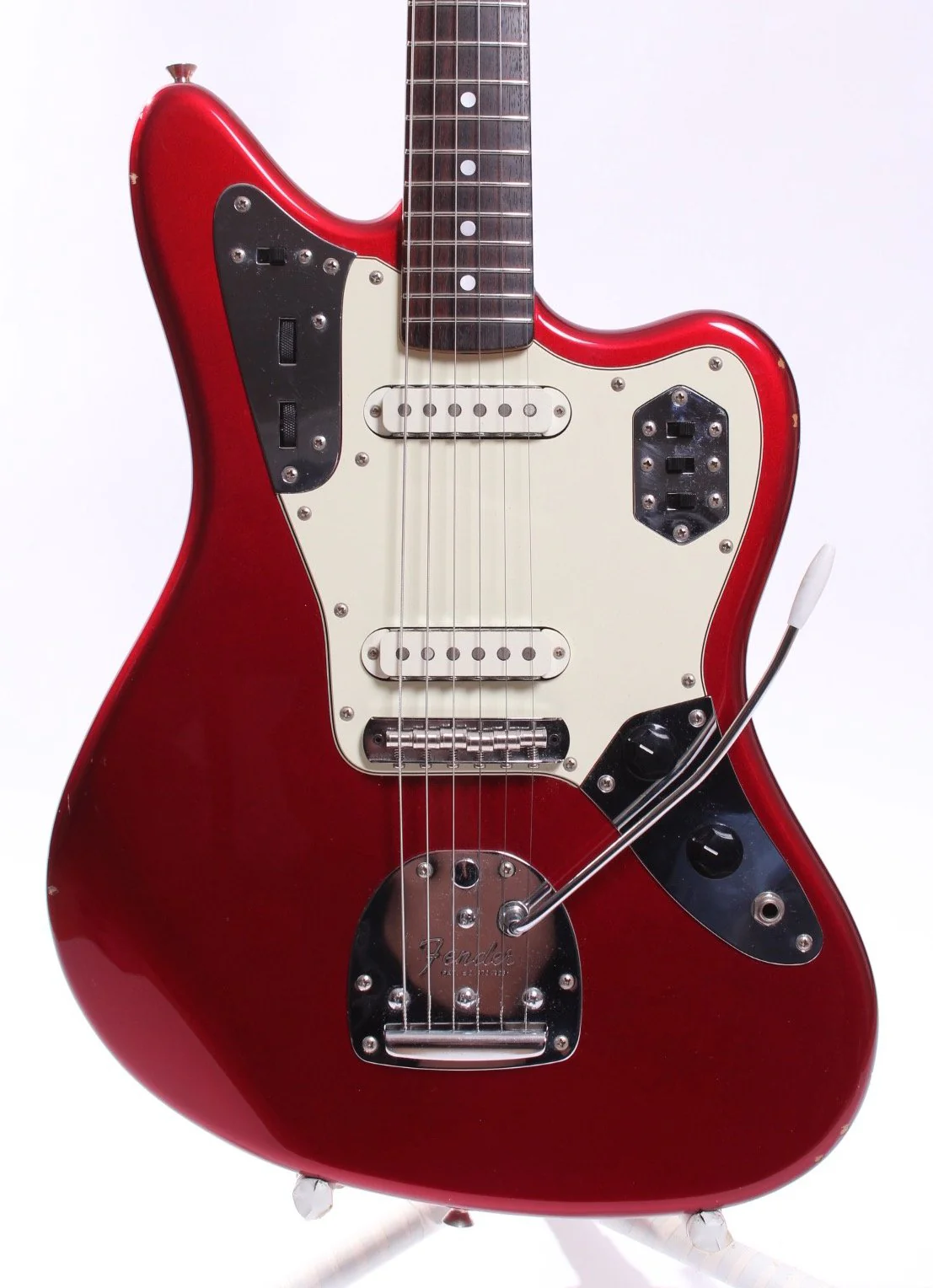 2000 Fender Jaguar '66 Reissue candy apple red - Image 2
