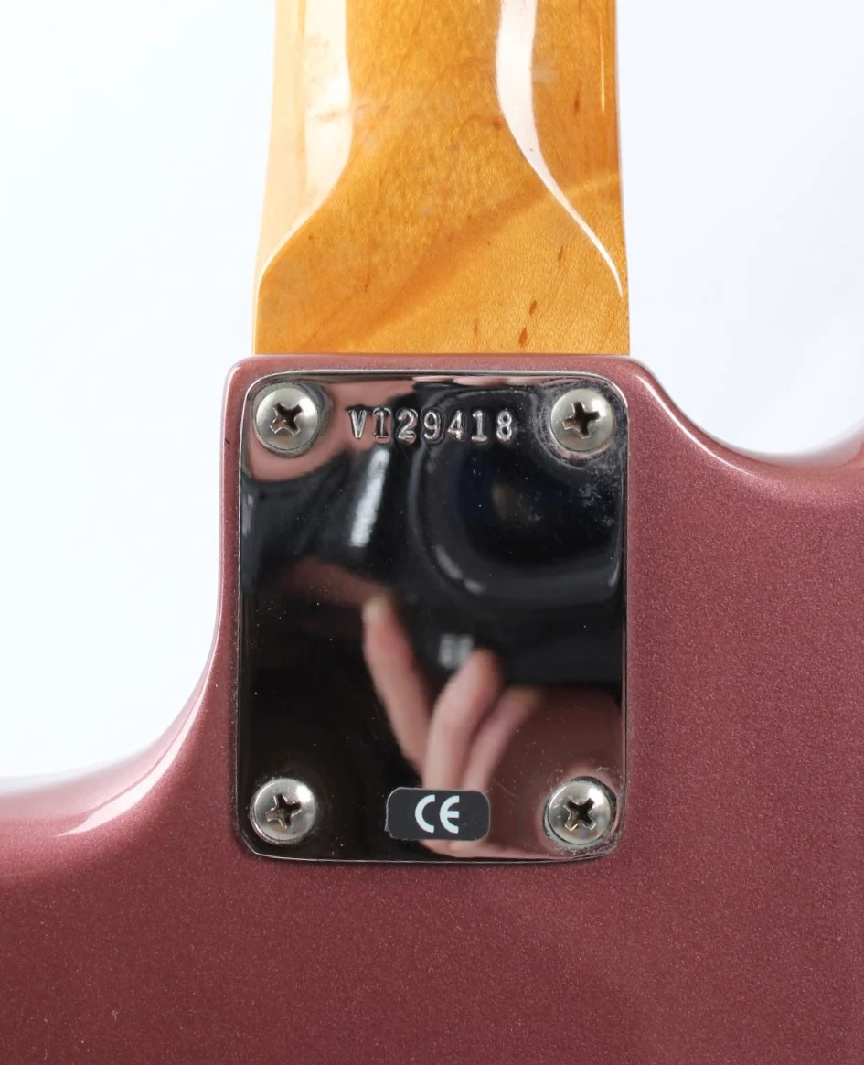 2000 Fender Jaguar American Vintage 62 Reissue burgundy mist metallic - Image 9