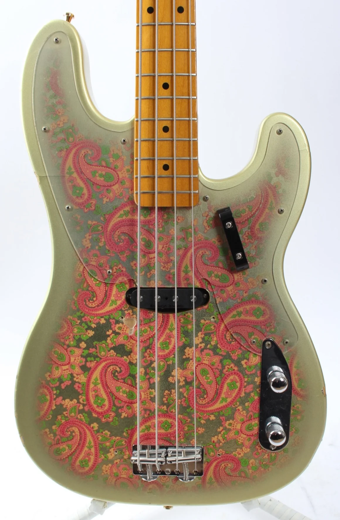 2000 Fender Precision Bass 51 Reissue gold paisley - Image 2