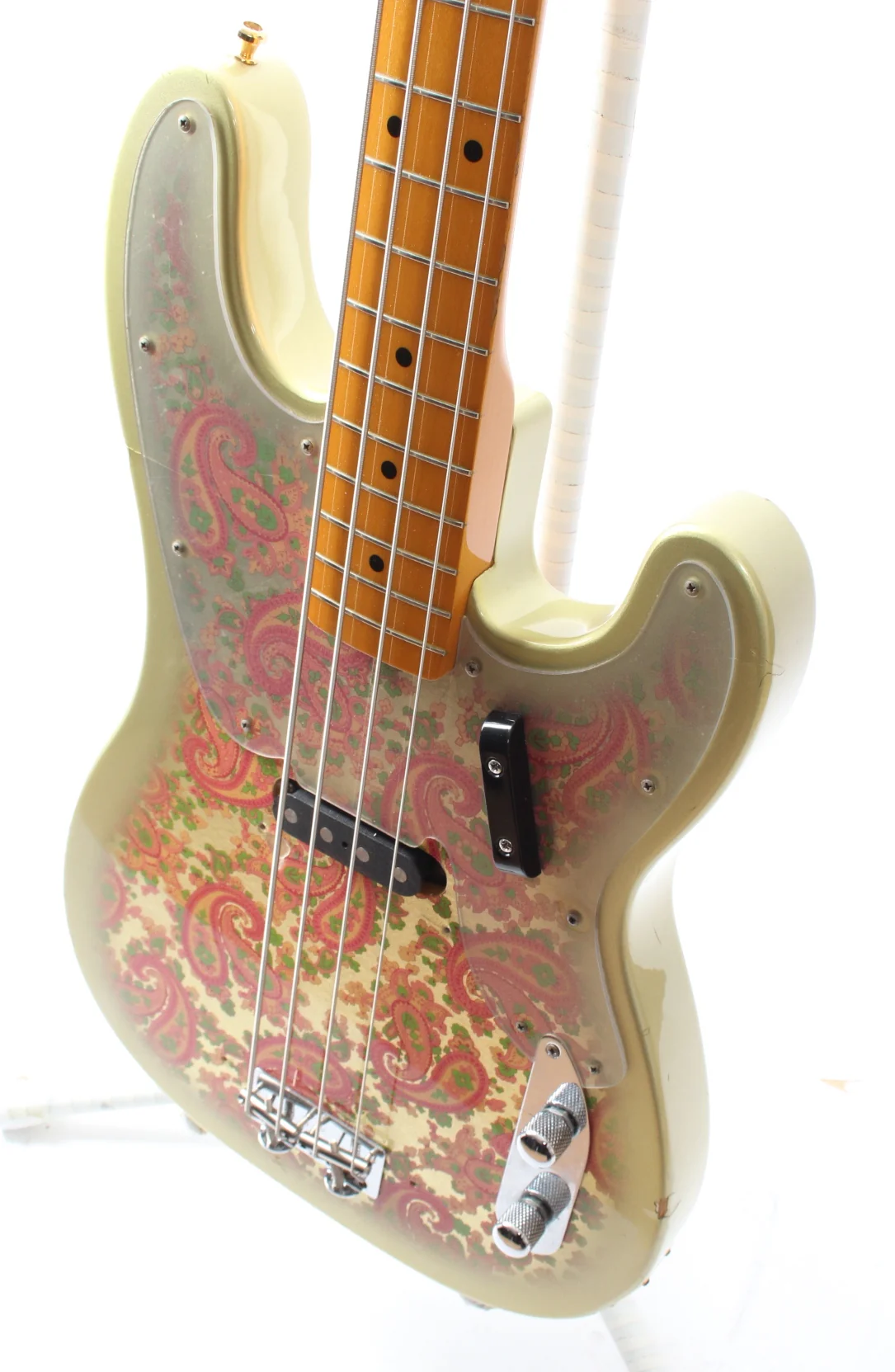 2000 Fender Precision Bass 51 Reissue gold paisley - Image 3
