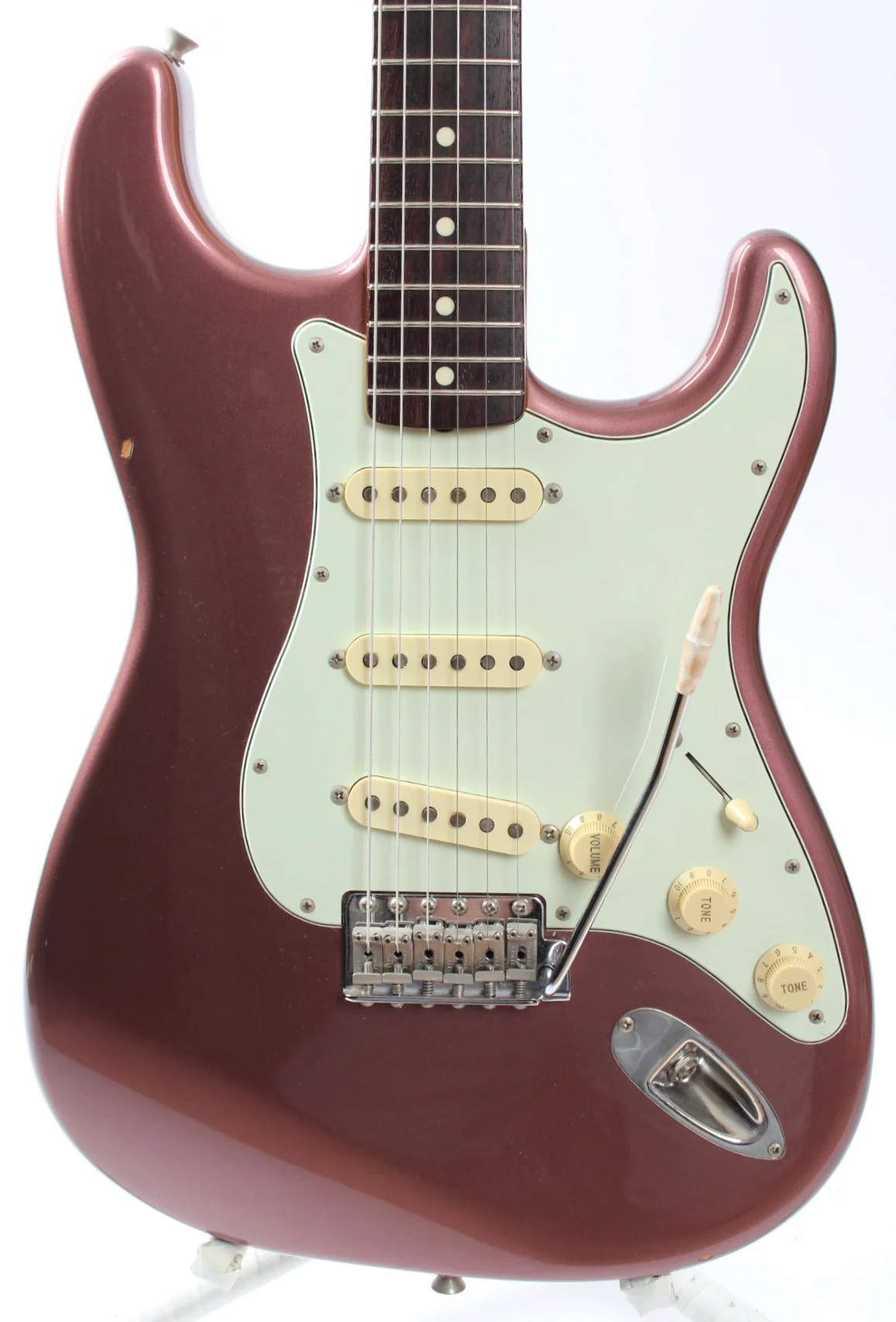 2000 Fender Stratocaster 62 Reissue burgundy mist metallic - Image 2