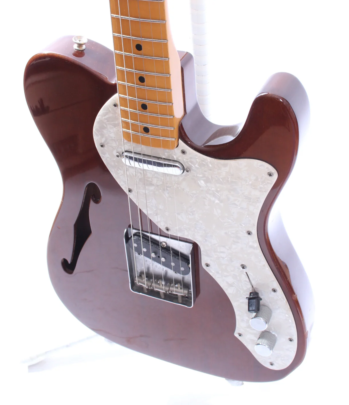 2000 Fender Telecaster Thinline 69 Reissue natural mahogany - Image 3