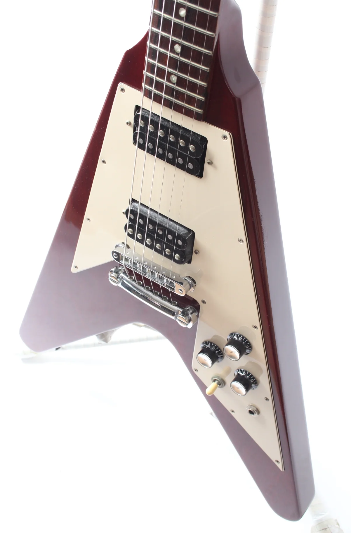 2000 Gibson Flying V 67 cherry red - Image 3