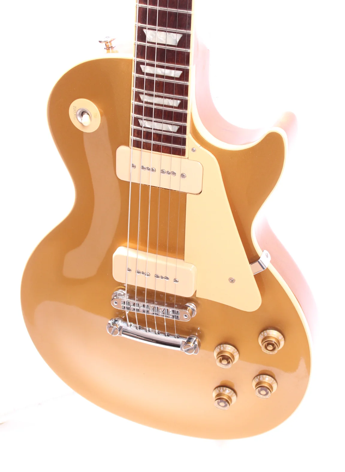 2000 Gibson Les Paul Deluxe Standard P-90 goldtop - Image 3