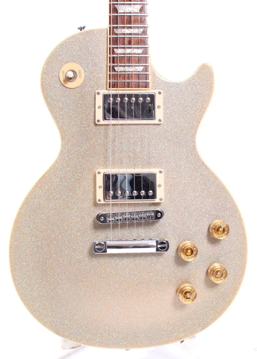 2000 Gibson Les Paul Standard Limited Edition white diamond sparkle - Image 2