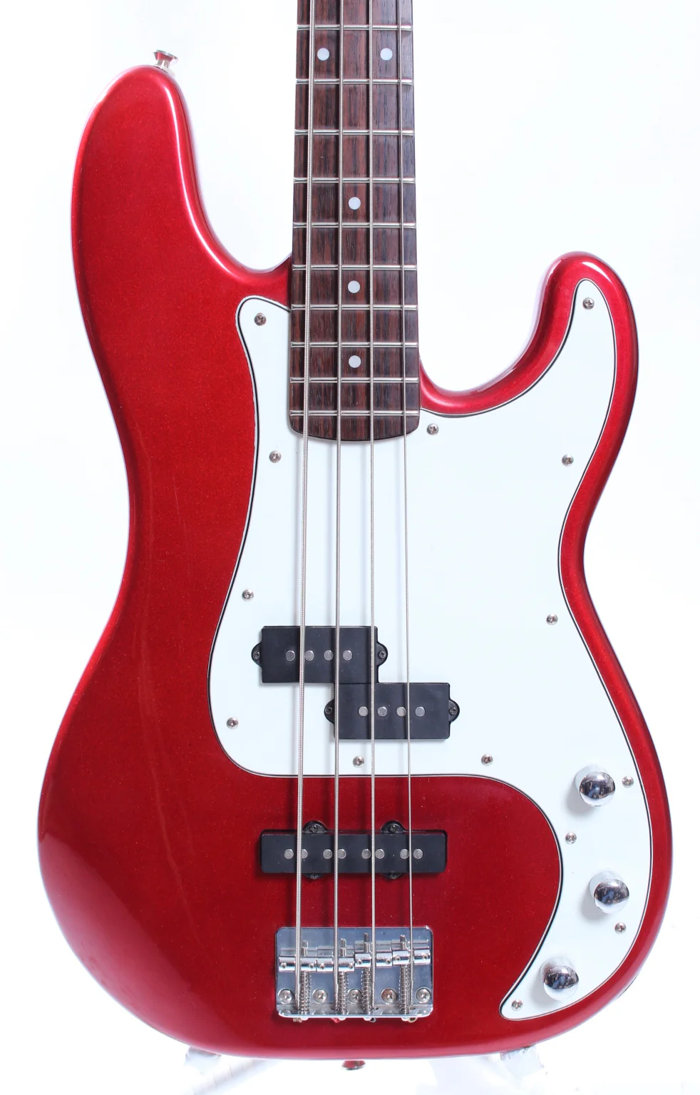 2000 Squier Precision Bass Special PJ candy apple red - Image 2