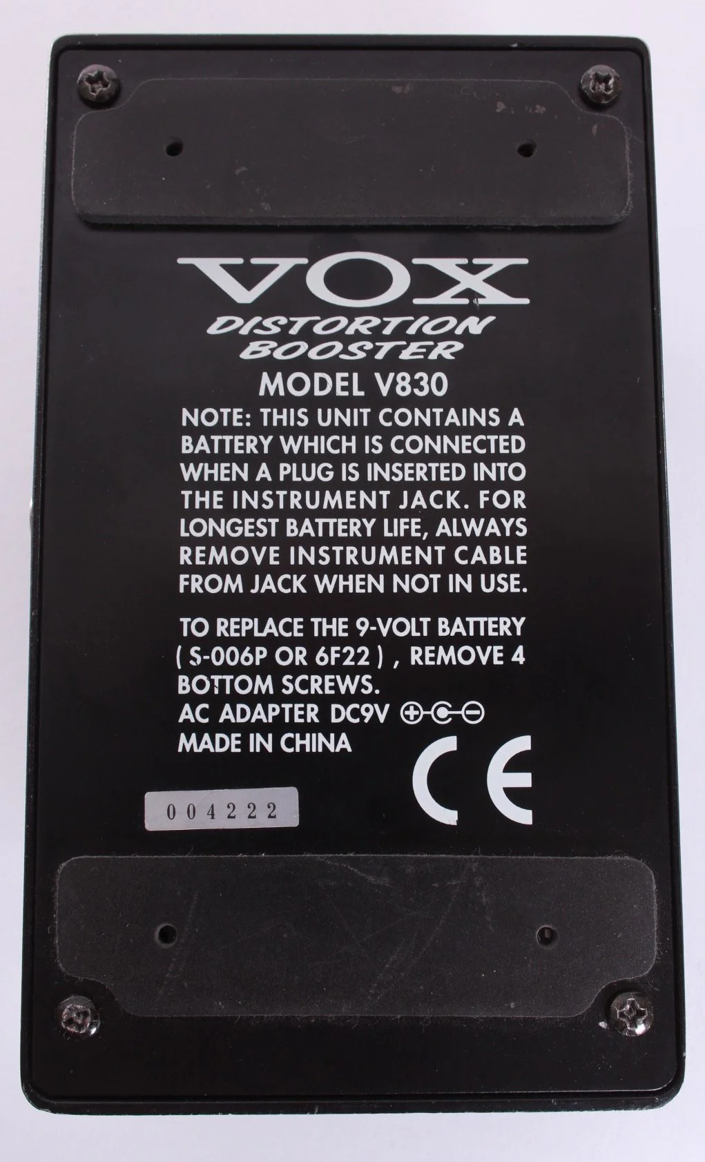 2000 Vox Distortion Booster V830 - Image 3