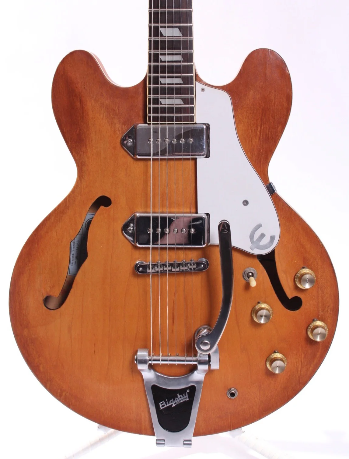 2000s Epiphone Casino Bigsby royal tan - Image 2