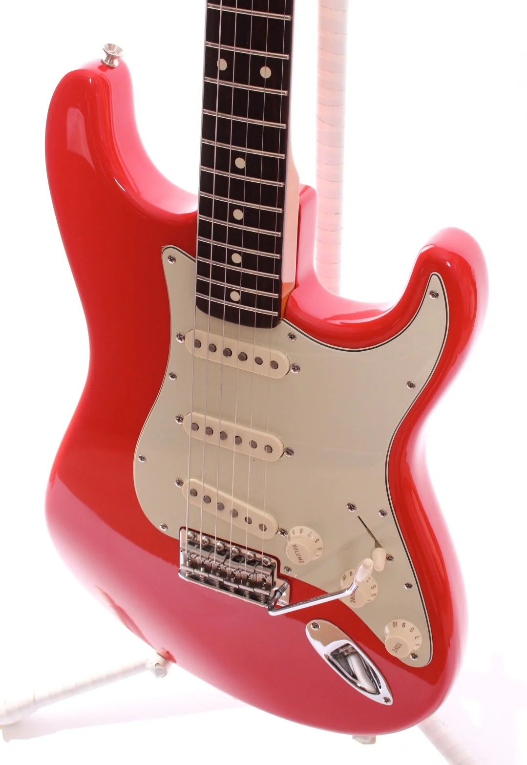 2000s Fender Mark Knopfler Signature Stratocaster hot hot red - Image 3