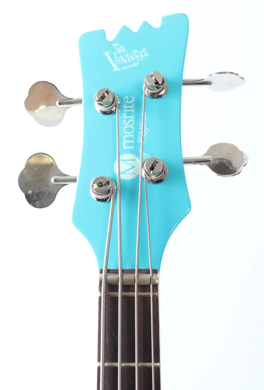 2000s Mosrite The Ventures Bass seafoam green - Image 5