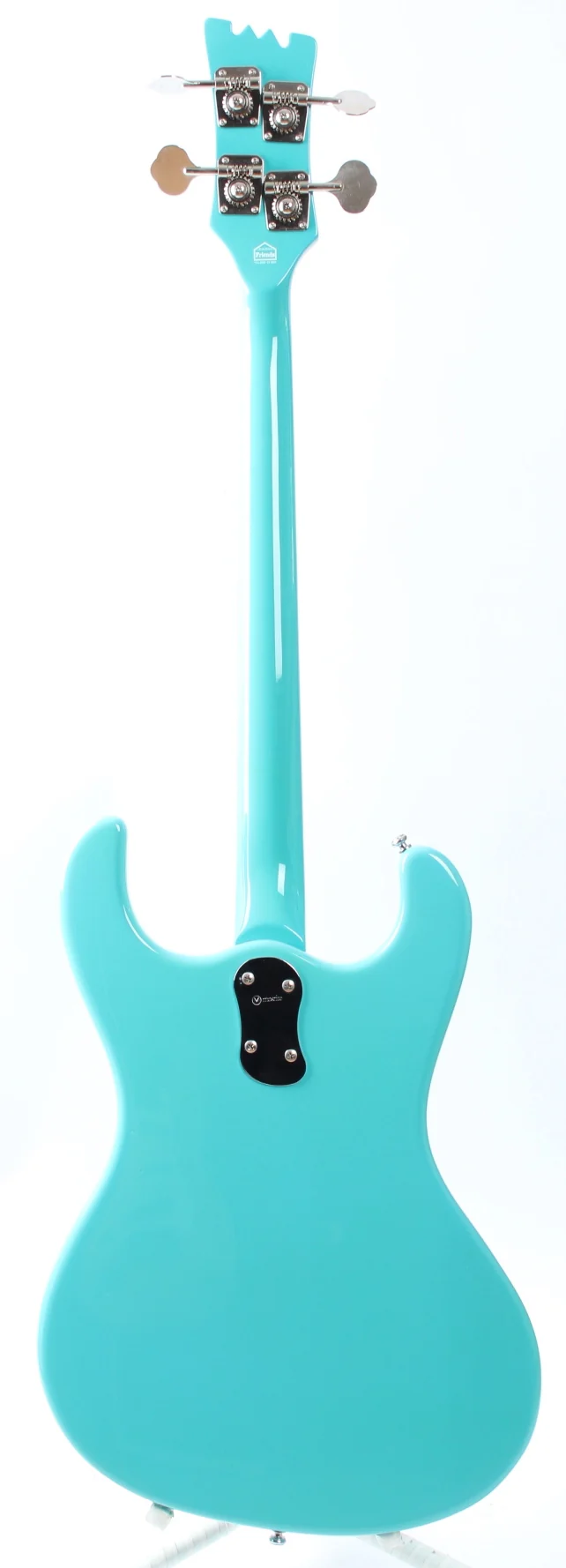 2000s Mosrite The Ventures Bass seafoam green - Image 6