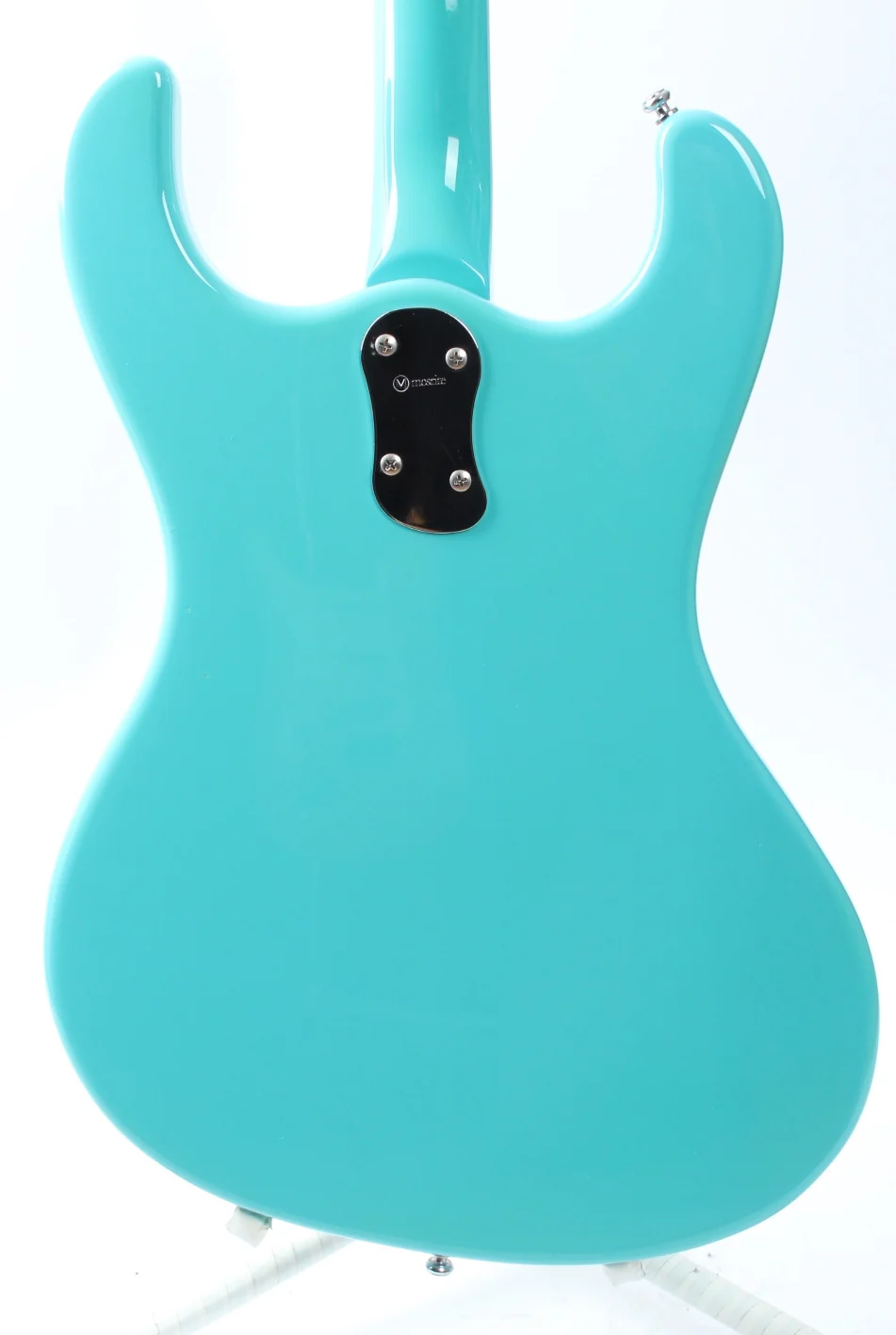 2000s Mosrite The Ventures Bass seafoam green - Image 7