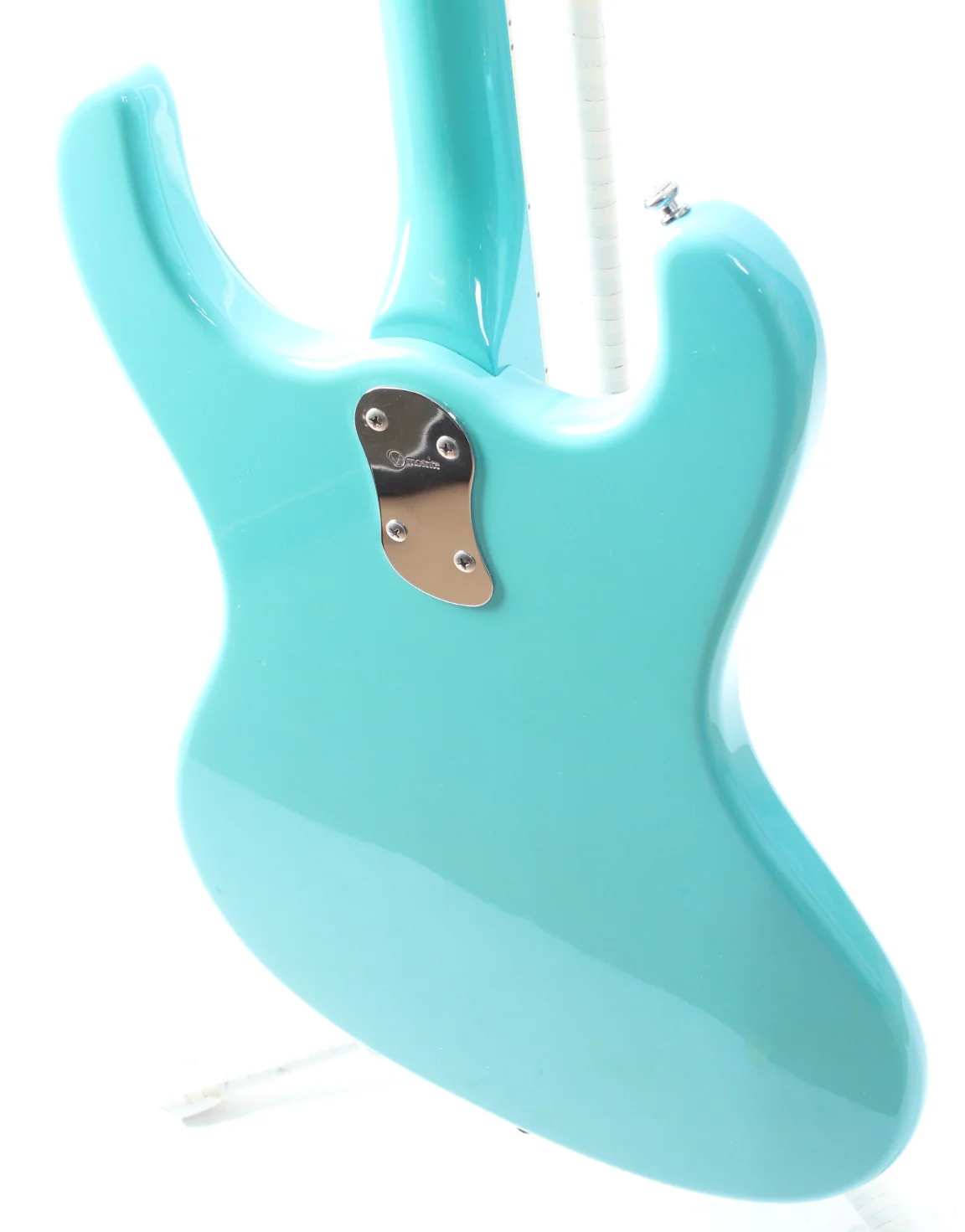 2000s Mosrite The Ventures Bass seafoam green - Image 8
