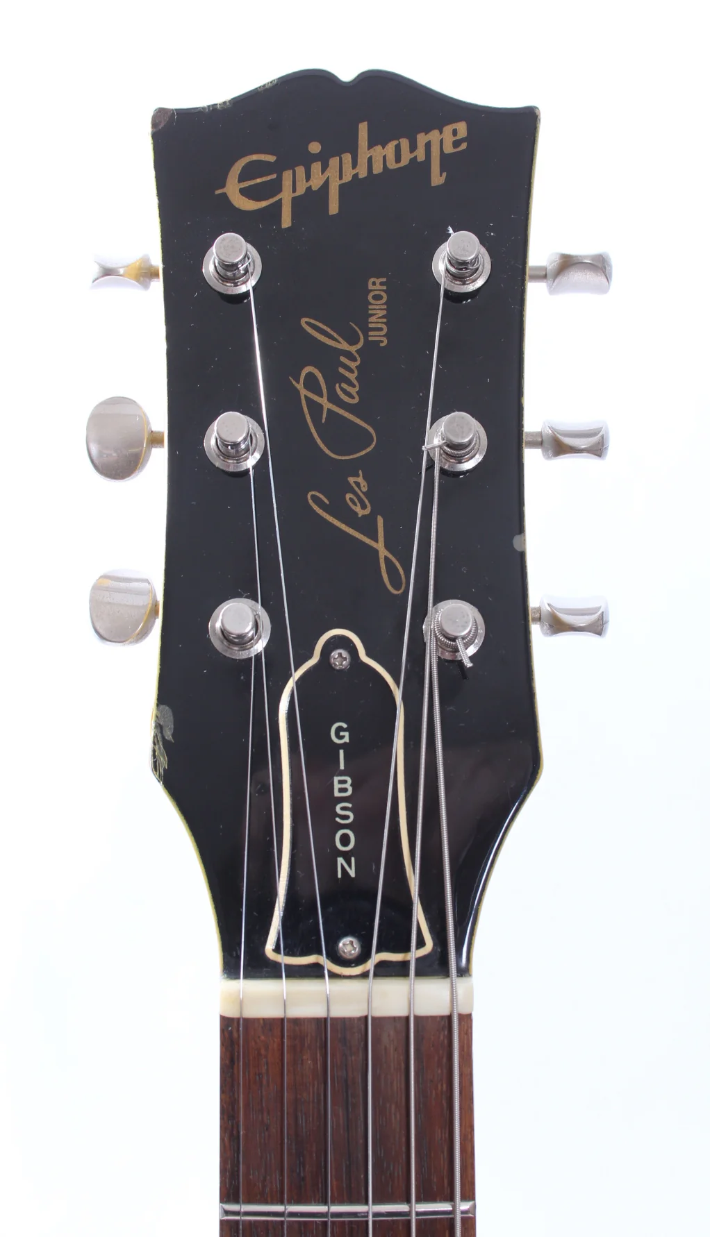2001 Epiphone Japan Les Paul Junior DC lefty tv yellow - Image 5