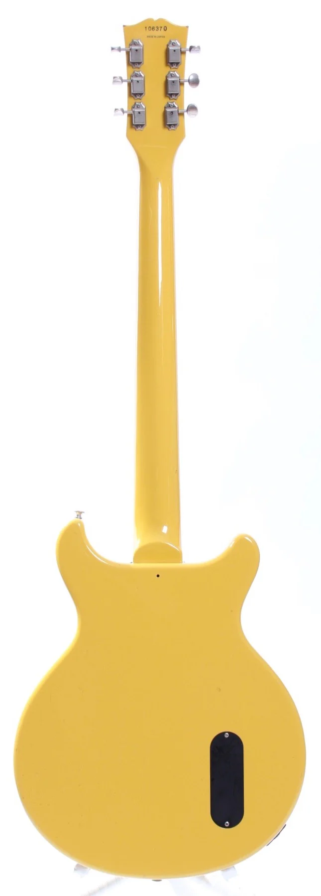 2001 Epiphone Japan Les Paul Junior DC lefty tv yellow - Image 6