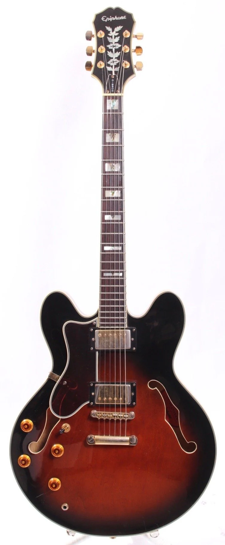 2001 Epiphone Sheraton II LEFTY vintage sunburst