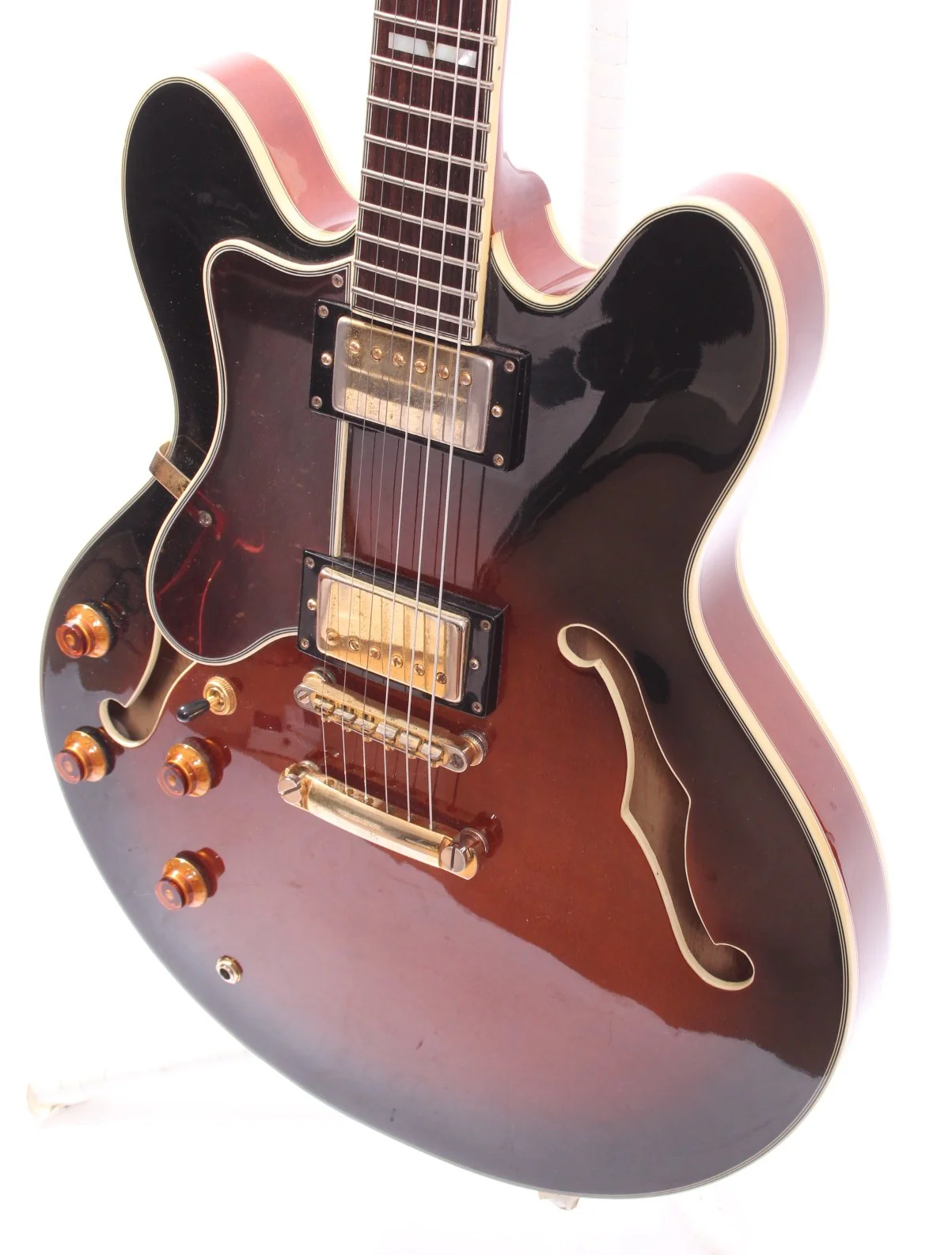2001 Epiphone Sheraton II LEFTY vintage sunburst - Image 3