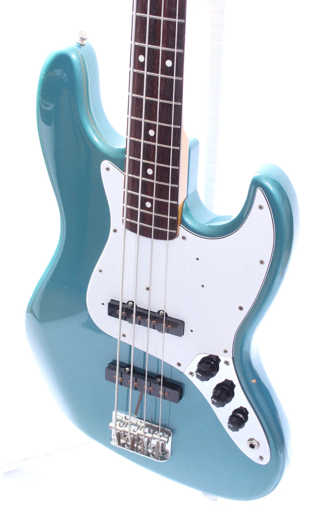 2001 Fender Jazz Bass '62 Reissue matching headstock lake placid blue - Image 3
