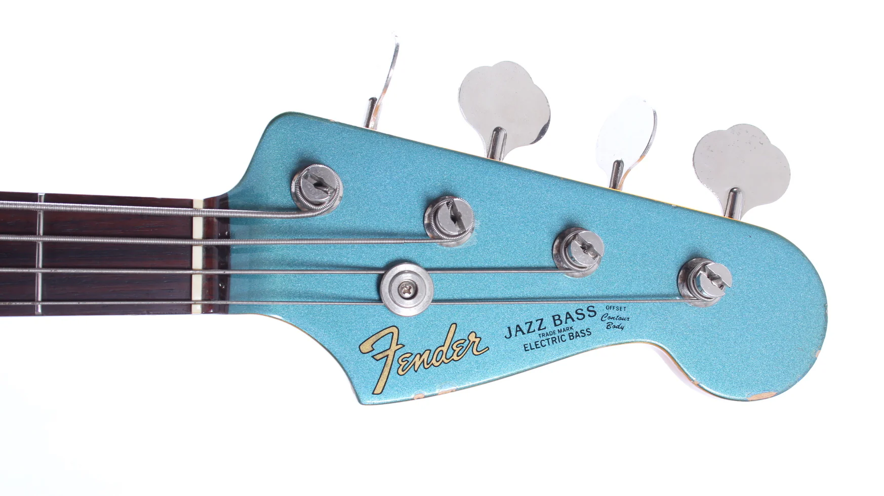2001 Fender Jazz Bass '62 Reissue matching headstock lake placid blue - Image 5