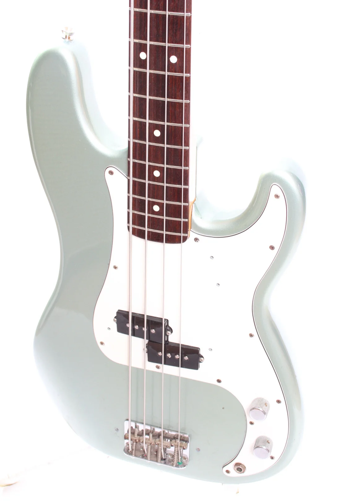 2001 Fender Precision Bass American Vintage 62 Reissue ice blue metallic - Image 3