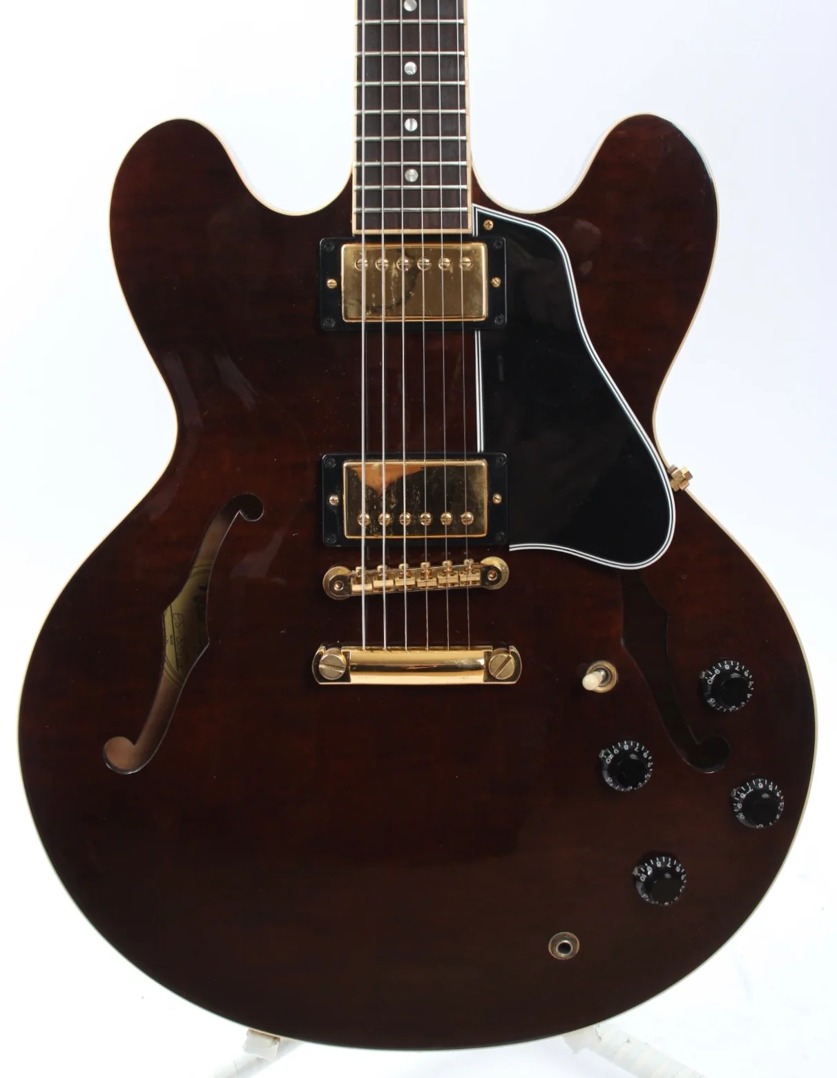 2001 Gibson ES-335 Dot trans brown gold hardware - Image 2
