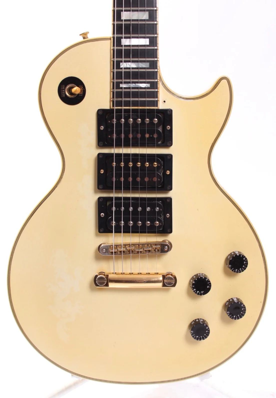 2001 Gibson Les Paul Custom 3 Pickup alpine white - Image 2