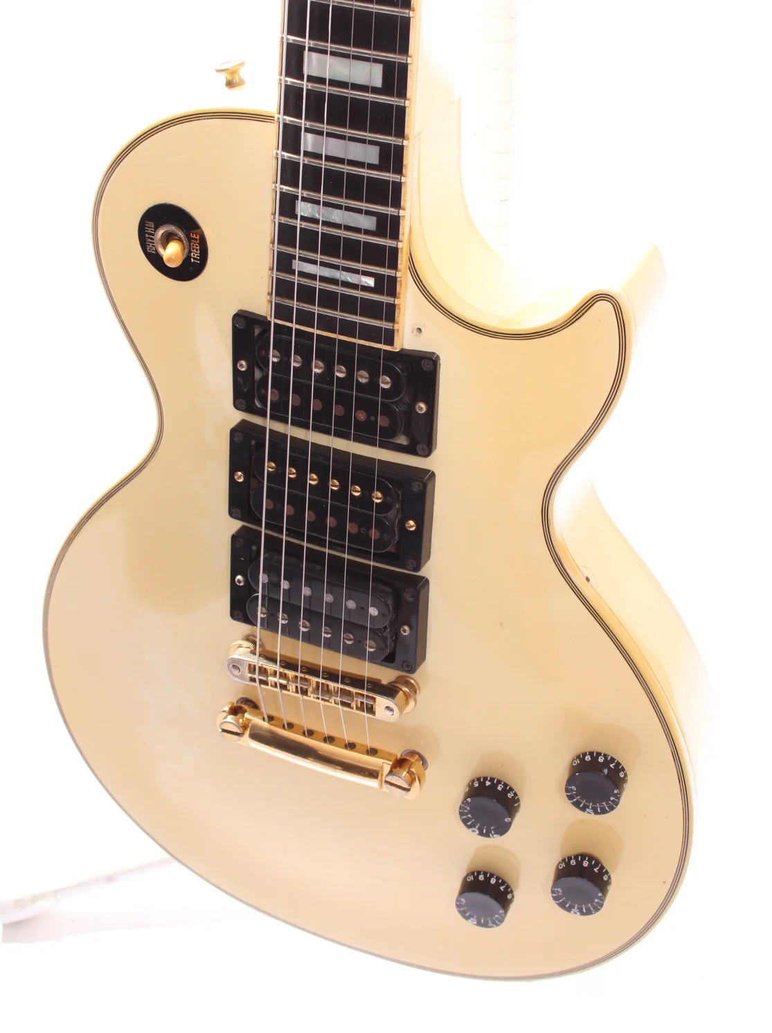 2001 Gibson Les Paul Custom 3 Pickup alpine white - Image 3