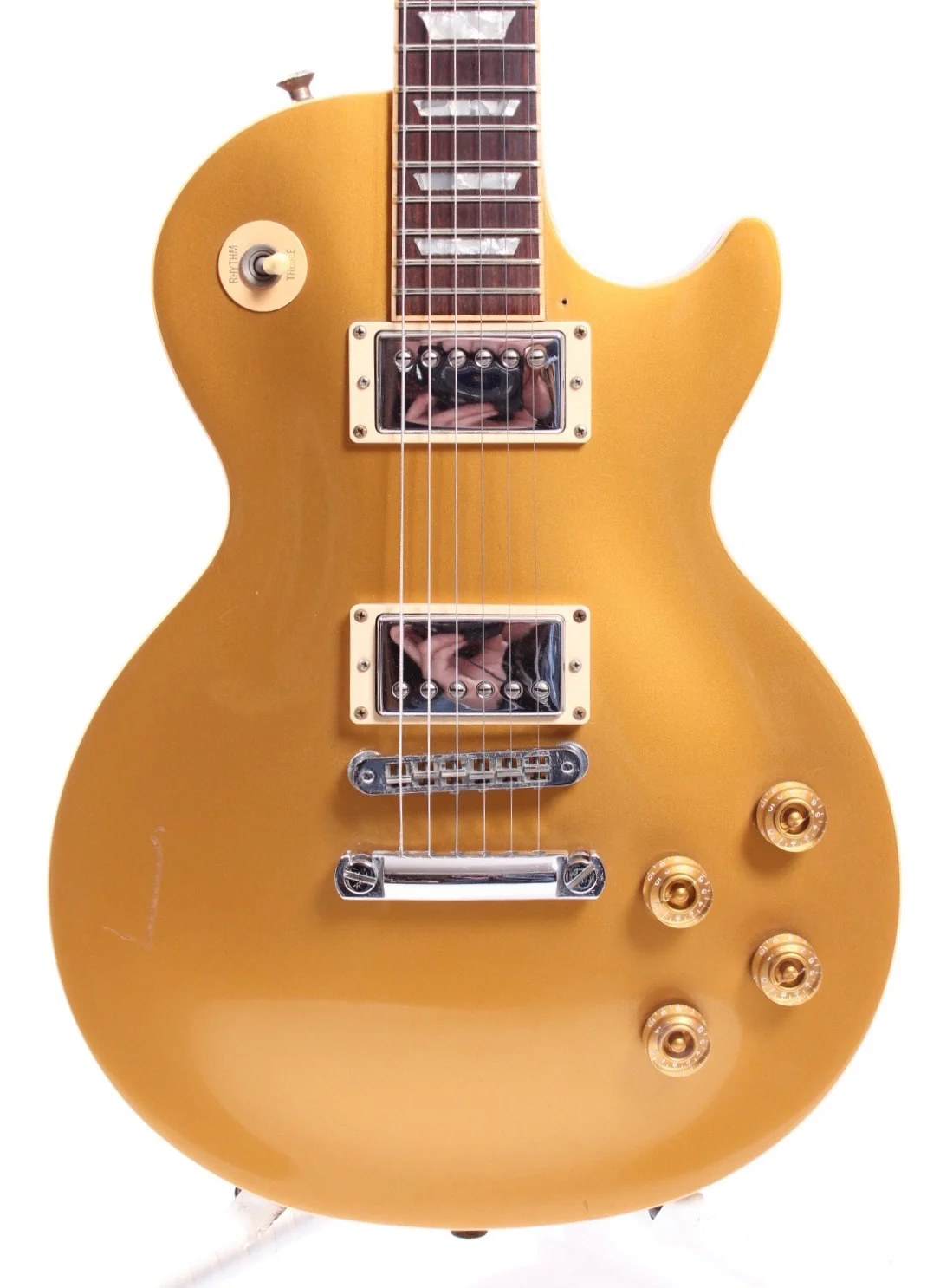 2001 Gibson Les Paul Standard bullion goldtop - Image 2