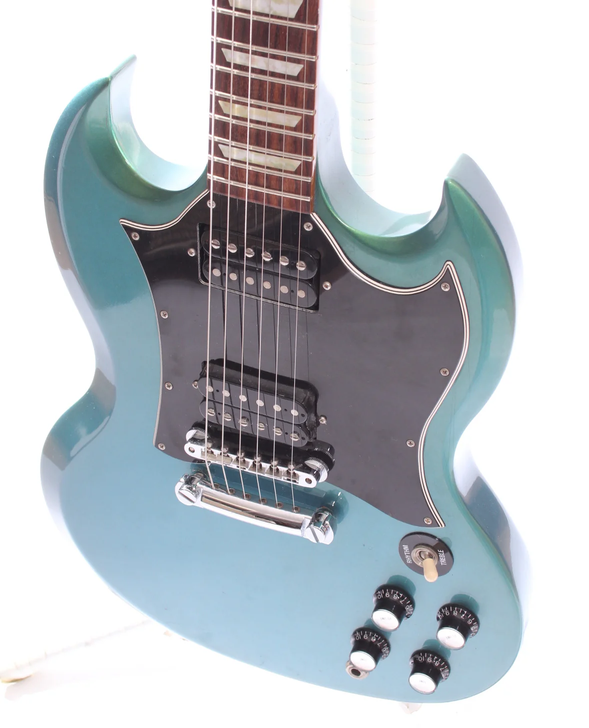 2001 Gibson SG Special blue teal flip flop - Image 3
