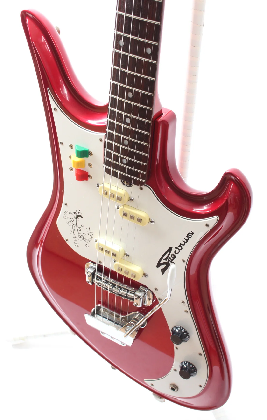 2001 Teisco Spectrum SP-62 metallic red - Image 3