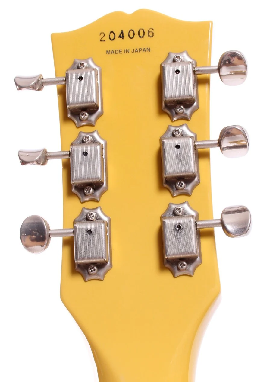 2002 Epiphone Japan Les Paul Junior Double Cutaway tv yellow - Image 10
