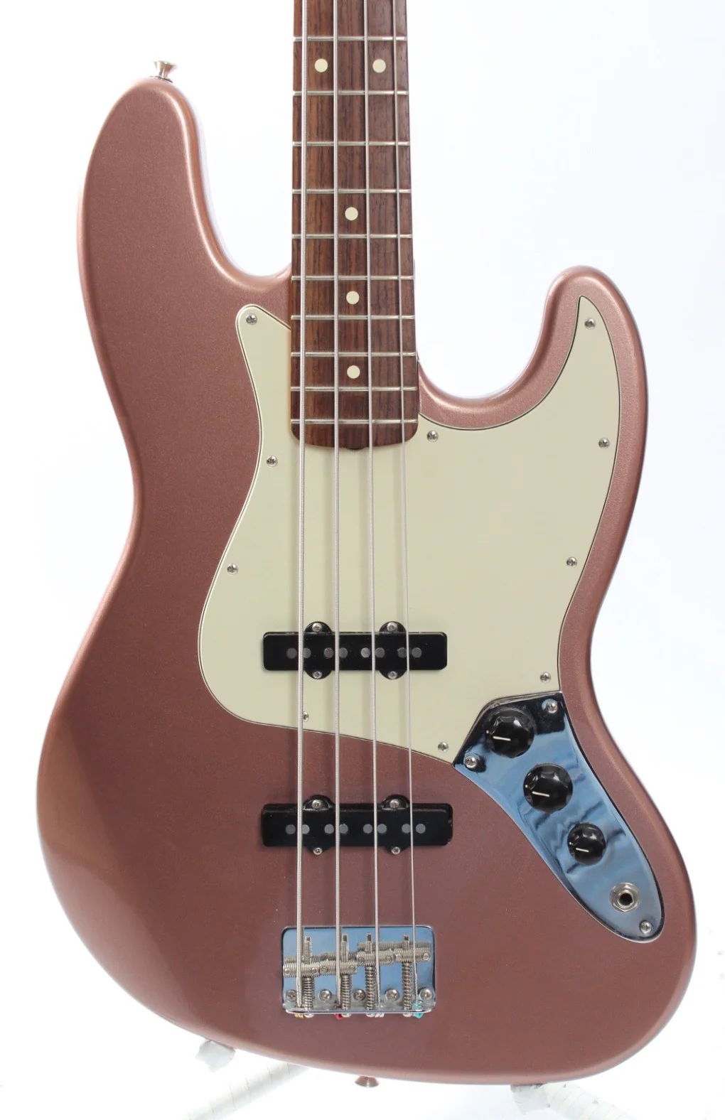2002 Fender Jazz Bass Classic 60s FSR burgundy mist metallic - Image 2