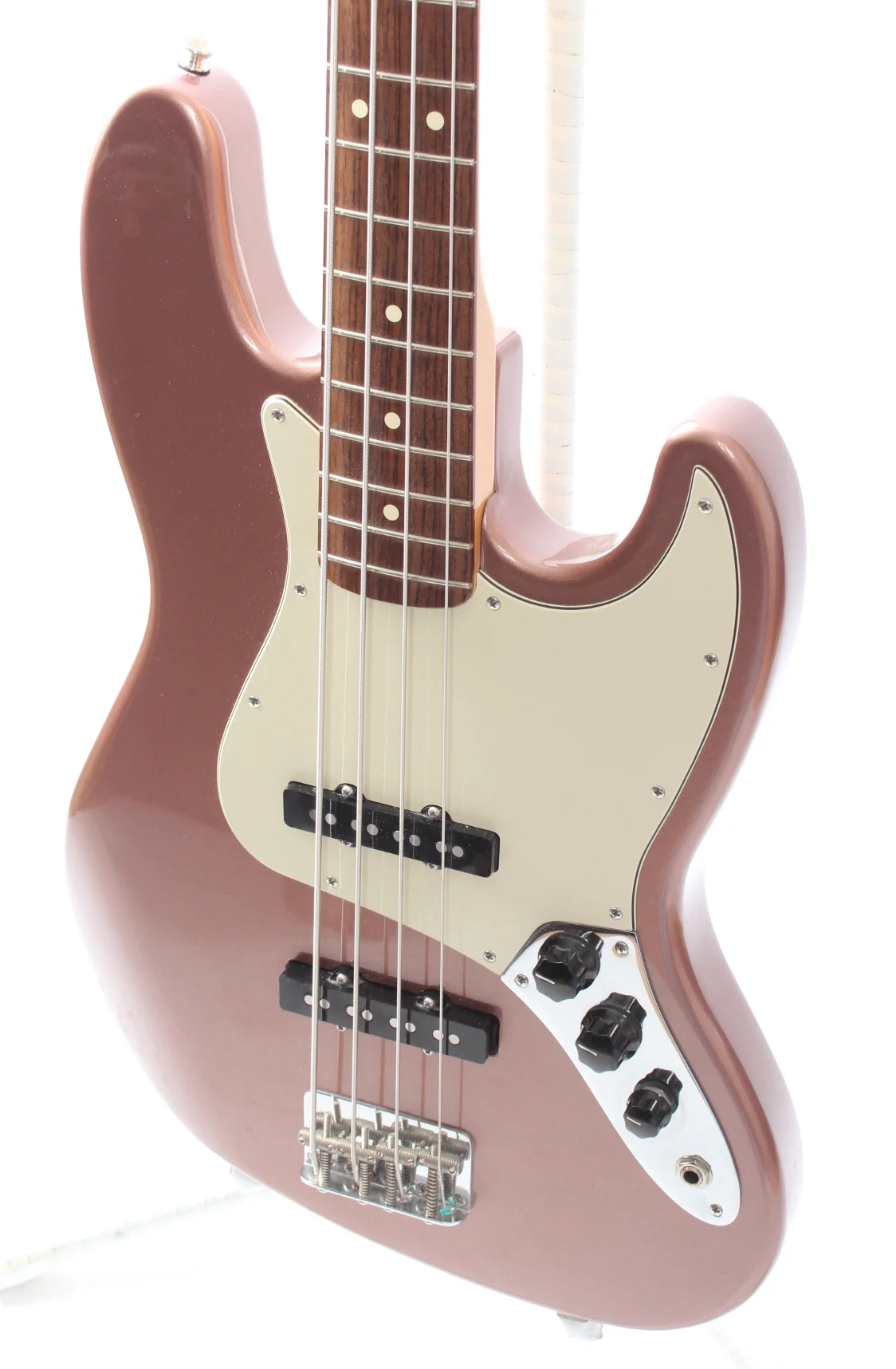 2002 Fender Jazz Bass Classic 60s FSR burgundy mist metallic - Image 3
