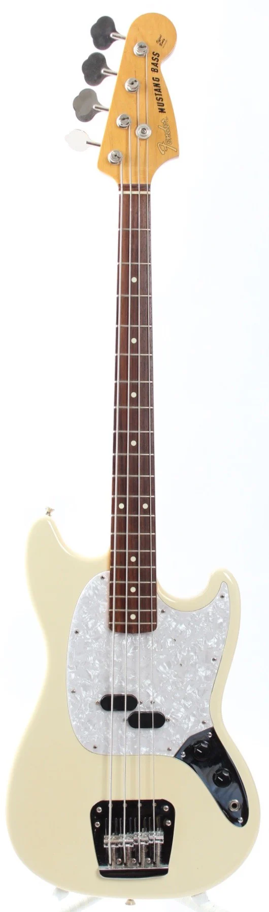 2002 Fender Mustang Bass vintage white